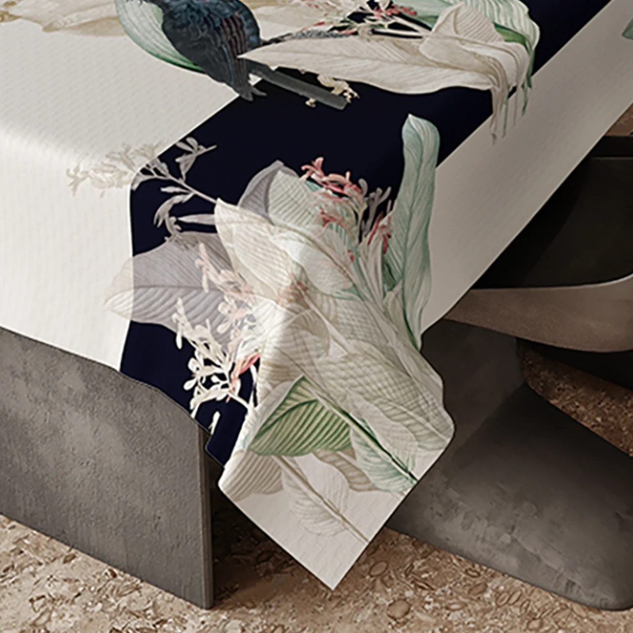 tovaglia cacatua collezione cotone animalia emily home viadana mantova dettaglio